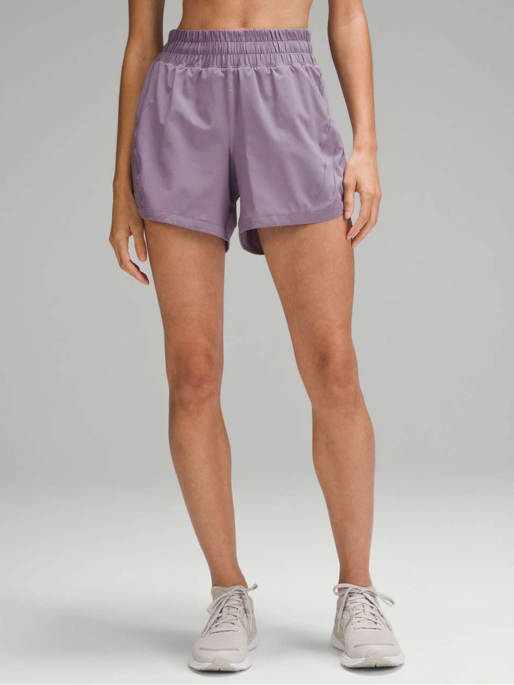 Lululemon Track That High-Rise Lined Short 5" - Purple Ash
